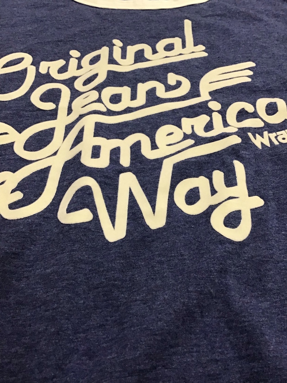 Wrangler Women’s Ringer Tee with Cream Graphic - Picture 4 of 6